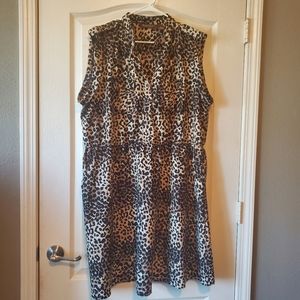 Leopard sleeveless Dress